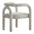 Modern Design Armless Open Back Chairs Fabric Dining Chairs - Thumbnail 2