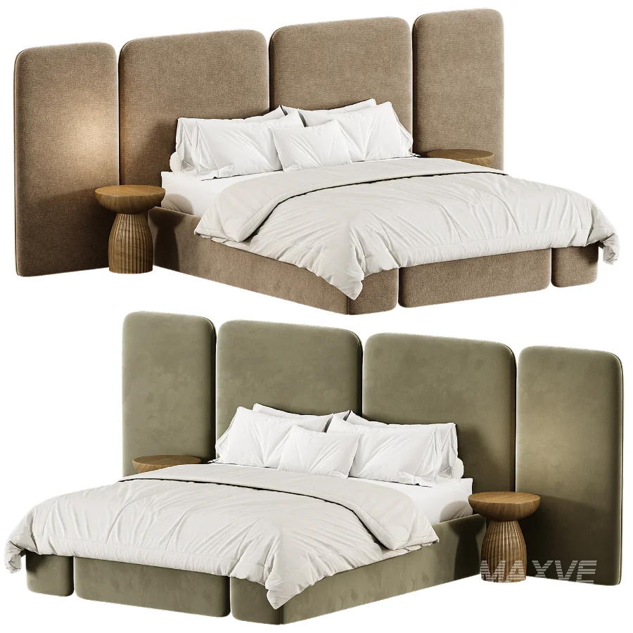 Arcadia Warm Ivory Queen Bed - Image 2