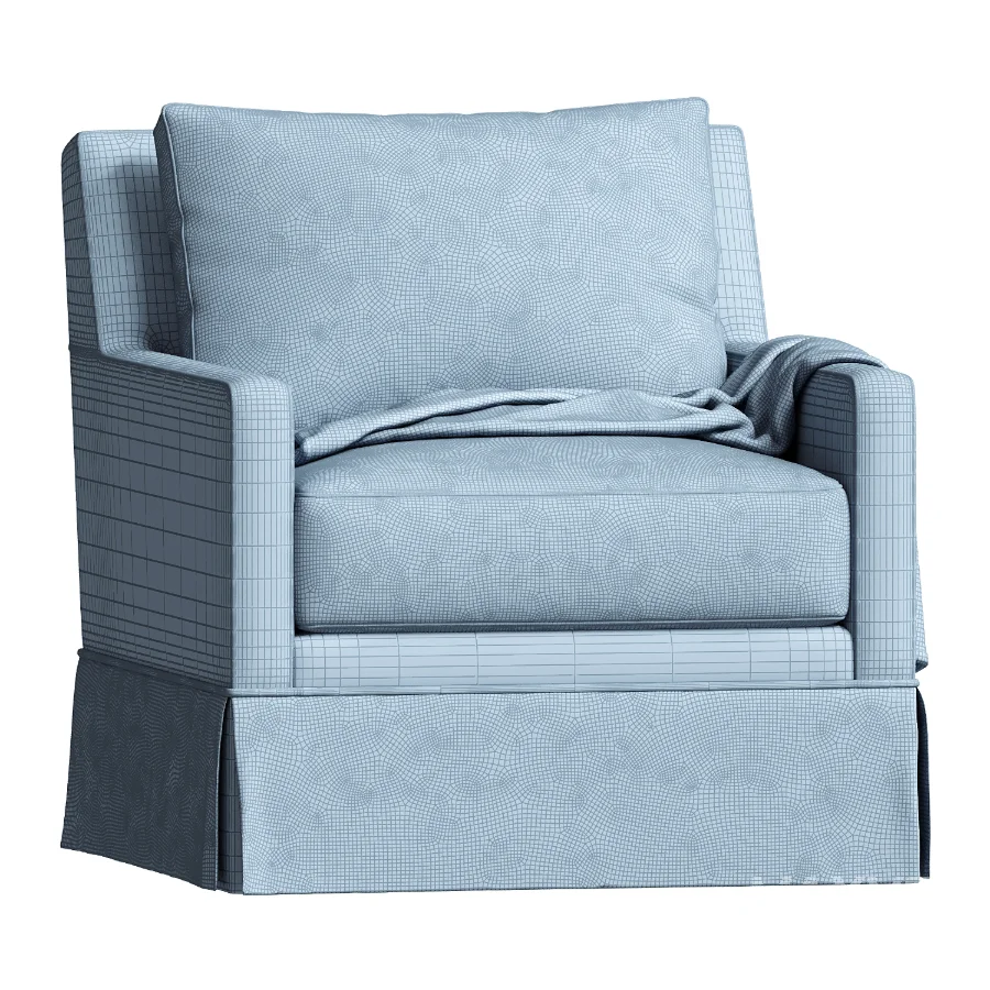 Augustus Club Chair Crypton Linen - Image 2