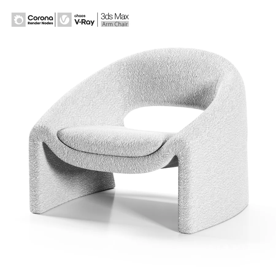 Sacha Performance Bouclé Armchair - Image 1