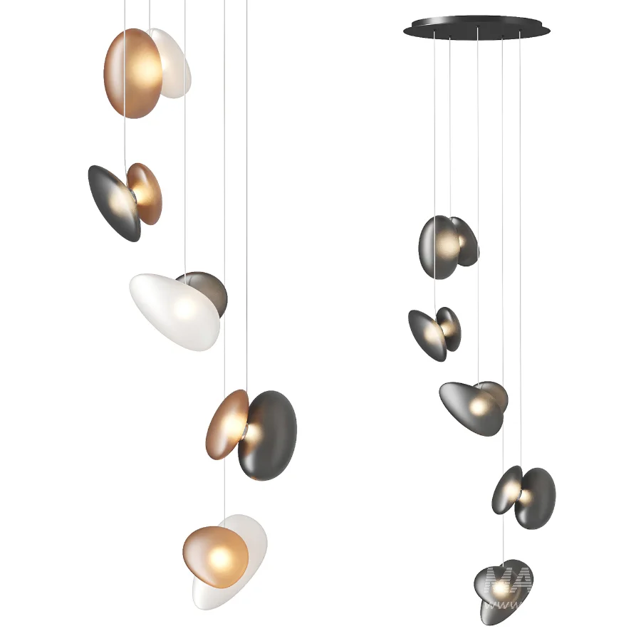 Pebble Linear 03 Chandelier - Image 1