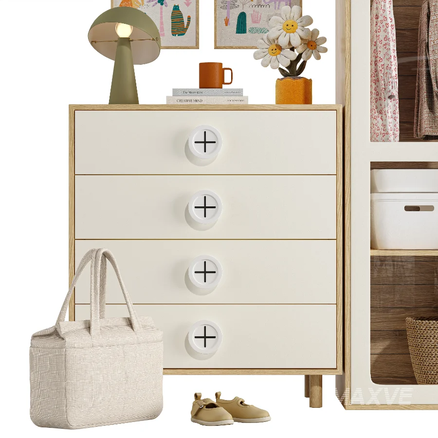 Child Wardrobe 01-Vente-unique - Image 3