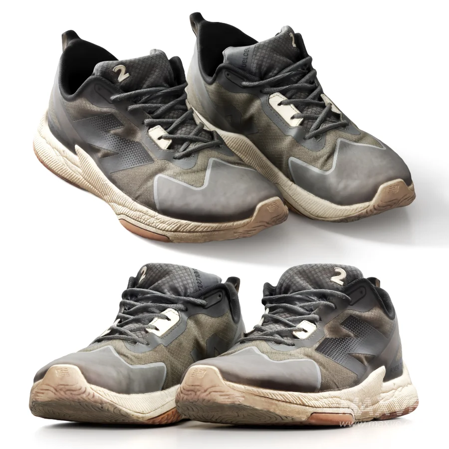 Worn New Balance Sports Shoes - Image 1