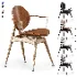 CIRCLE DINING CHAIR WITH ARMRESTS - Thumbnail 1