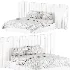 Summerton Stone White Fabric Queen Bed - Thumbnail 3