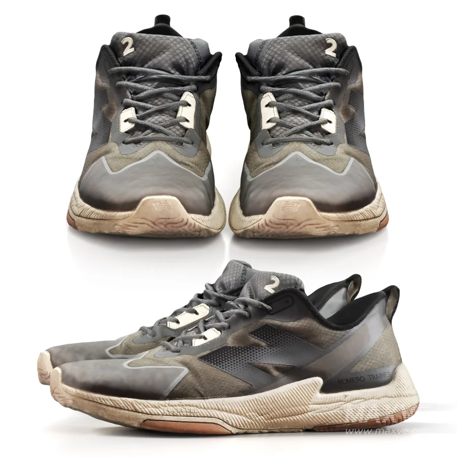 Worn New Balance Sports Shoes - Image 3