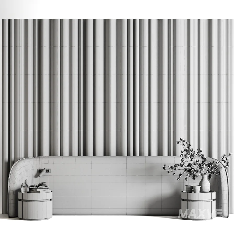 Organic Headboard Set07 - Image 6