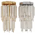Athean Light Glam Brass Crystal Wall Sconce - Thumbnail 7