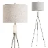 Orion High Brushed Nickel Floor Lamp - Thumbnail 1