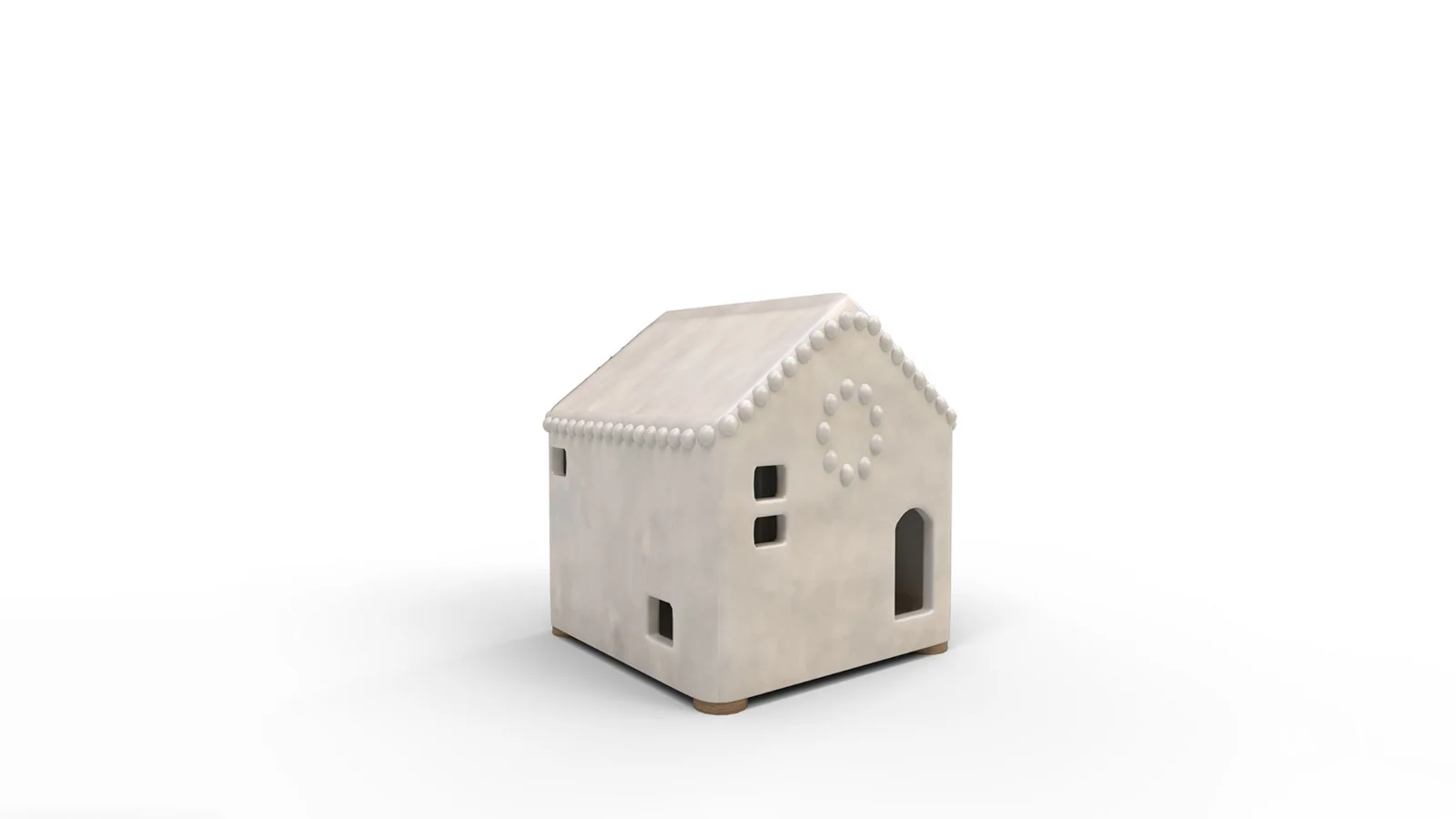 Handmade Ceramic Christmas Village House Mini - Image 1