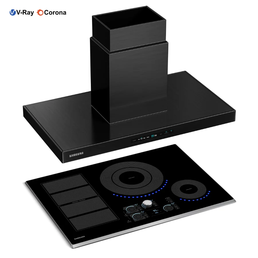 SAMSUNG HOOD AND KITCHEN STOVE - Image 1