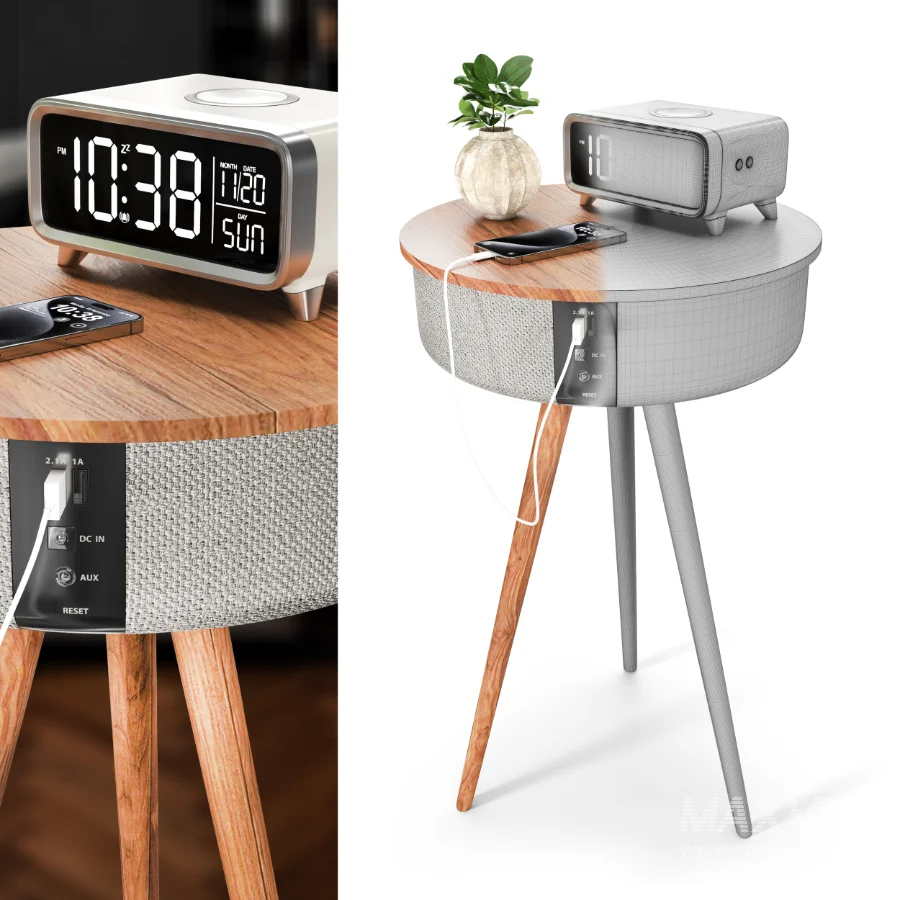 Wooden Smart Side Table - Image 6
