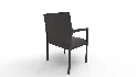 Segur Black Boucle Armchair - Thumbnail 2