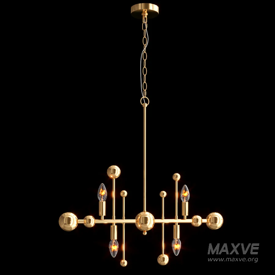 Gold Chandelier - Image 1
