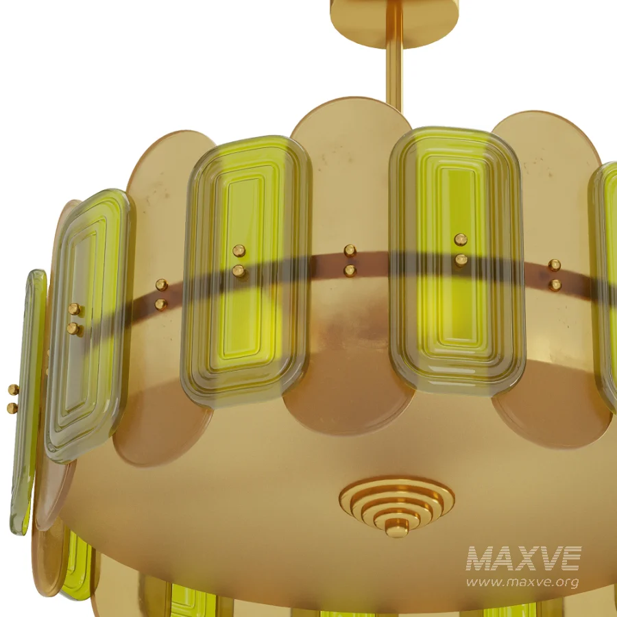 Murano Glass Chandelier - Image 3