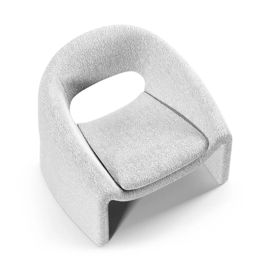 Sacha Performance Bouclé Armchair - Image 3