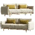 Louie 3 Seat Sofa Grey Linen - Thumbnail 3