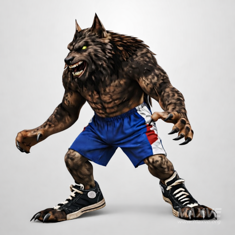 Realistic Muscular Werewolf Monster - Image 4