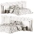 Addax Velvet Luxury Wide Triple Layer Headboard - Thumbnail 4