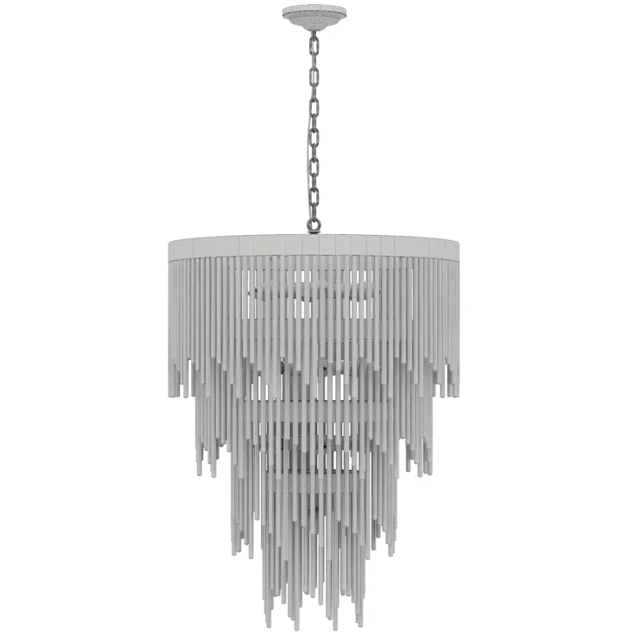 Glam Antique Bronze Waterfall Chandelier - Image 3