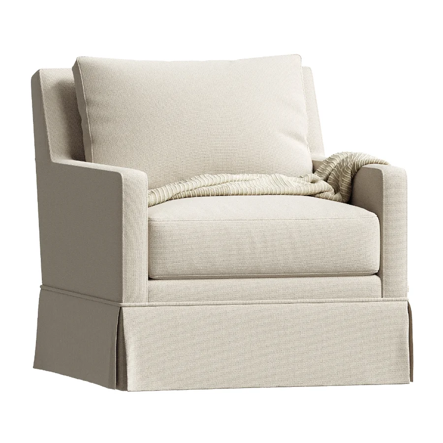 Augustus Club Chair Crypton Linen - Image 1