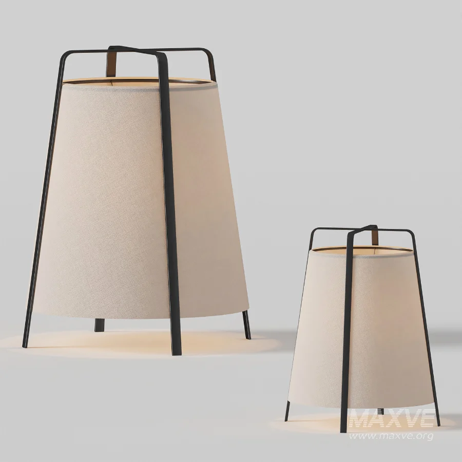 Japandi Fabric Floor Lamp - Image 2