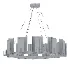 Carrara Marble Round 12 Light Chandelier - Thumbnail 3