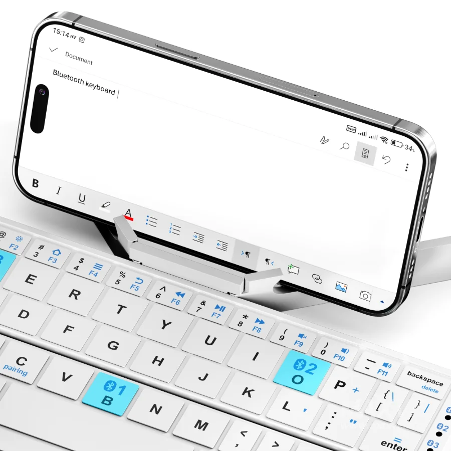 Bluetooth Keyboard Foldable - Image 6