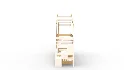 Twin Bunk Bed White, House Bed,Storage And Guard Rail - Thumbnail 3