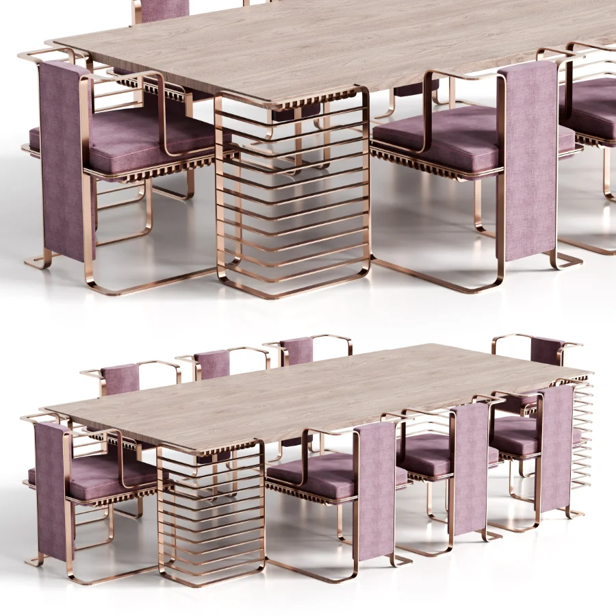 JARMAN DINING TABLE AND CHAIR - Image 5