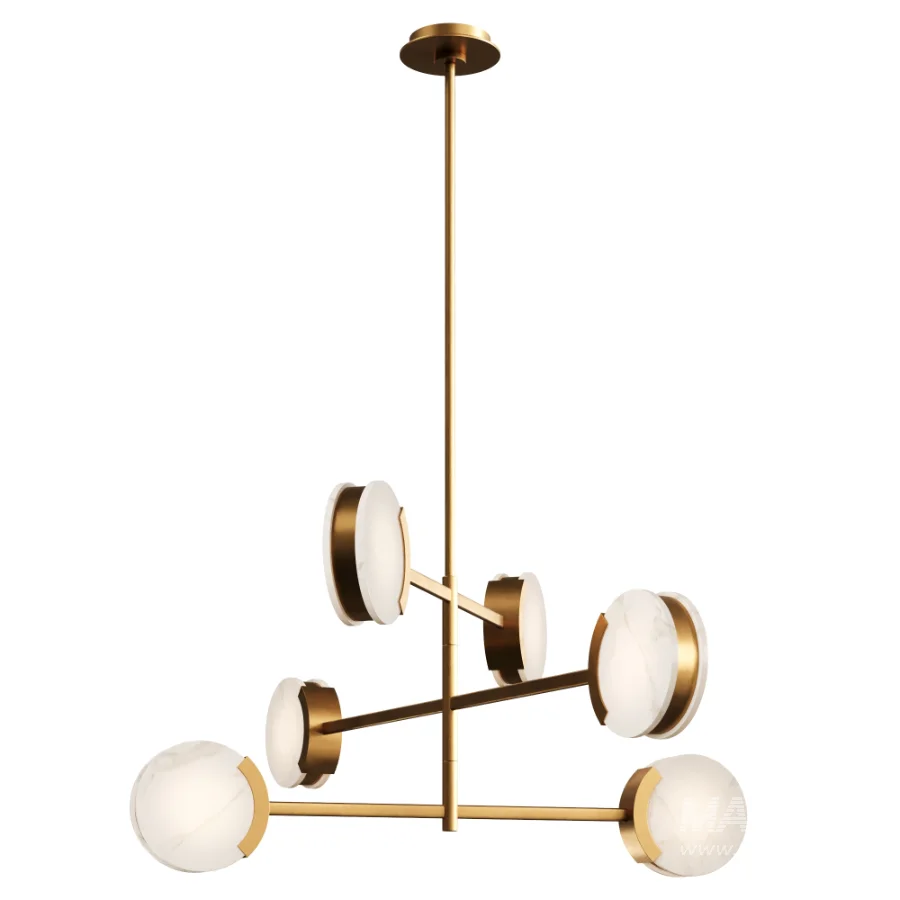 Melange 48″ Multi-Positional Chandelier by Visual Comfort - Image 1