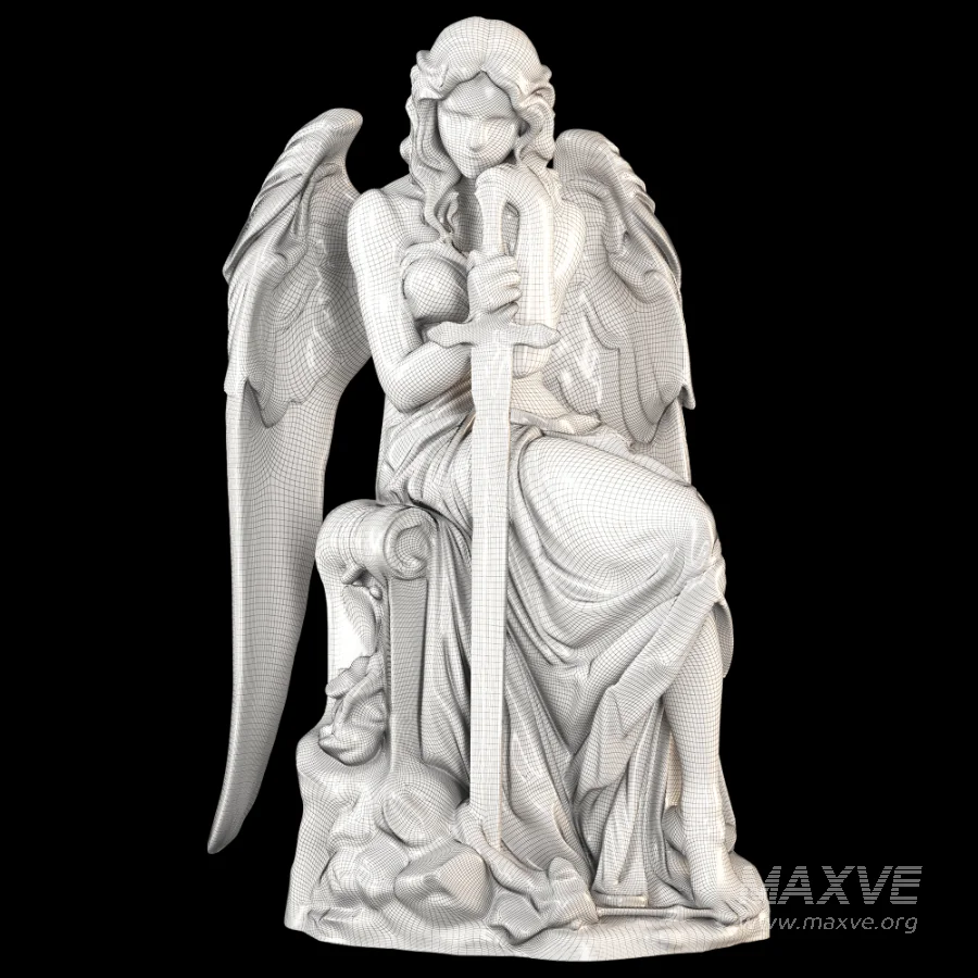 Angel Statue Stone Set - Image 4