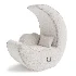 Modern Crescent Moon Lounge Chair - Thumbnail 4