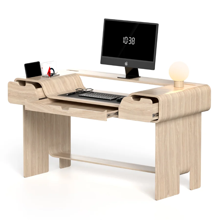 HOLLOW WOOD OFFICE DESK - Image 6