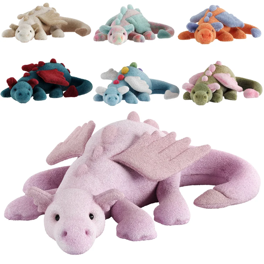 Plush Toys Set 27-Plush Dragon - Image 1