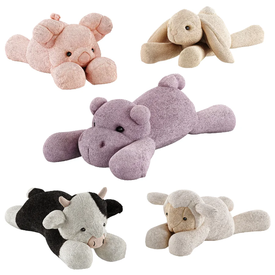 Sleeping Plush Toys Set 47 - Image 1