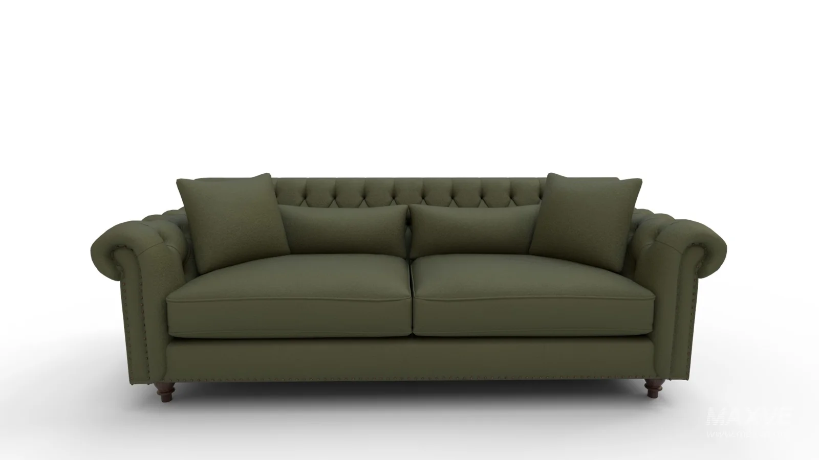 Eva Green Velvet Sofa - Image 8