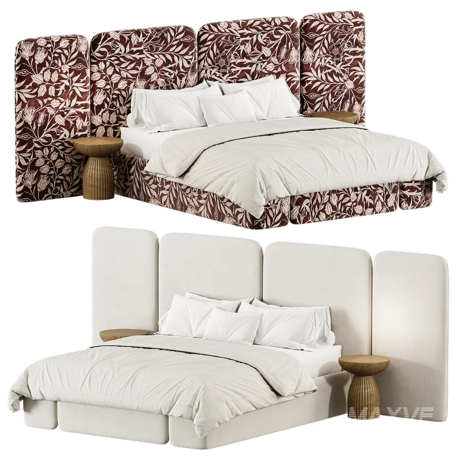 Arcadia Warm Ivory Queen Bed - Image 5