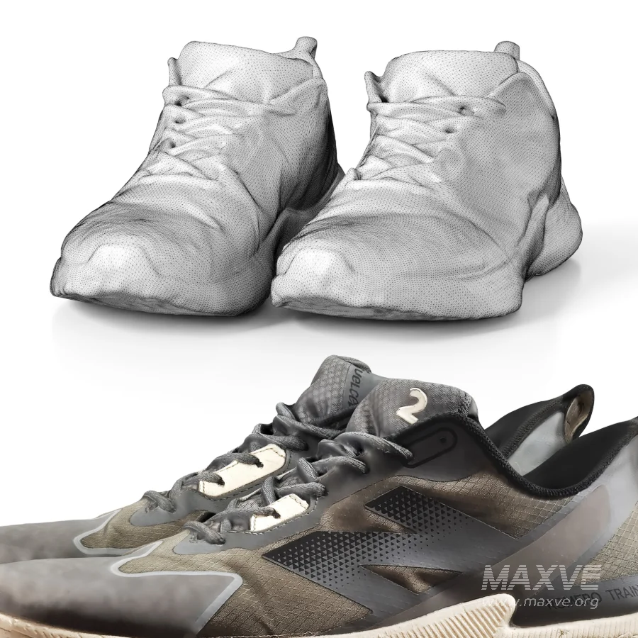 Worn New Balance Sports Shoes - Image 4
