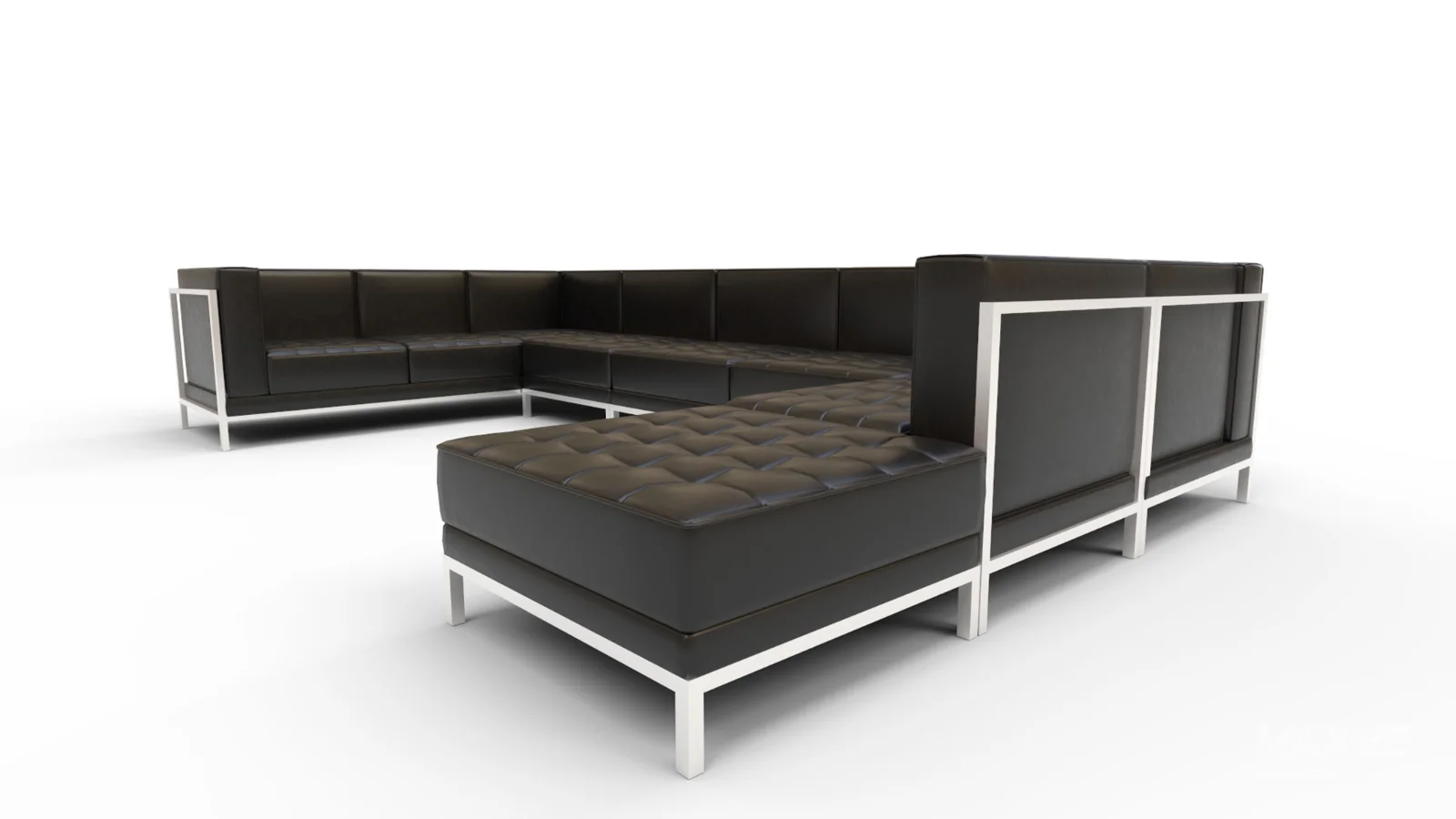 Bouffard Melrose Modular U Shape Sectional with Ottoman - Image 10