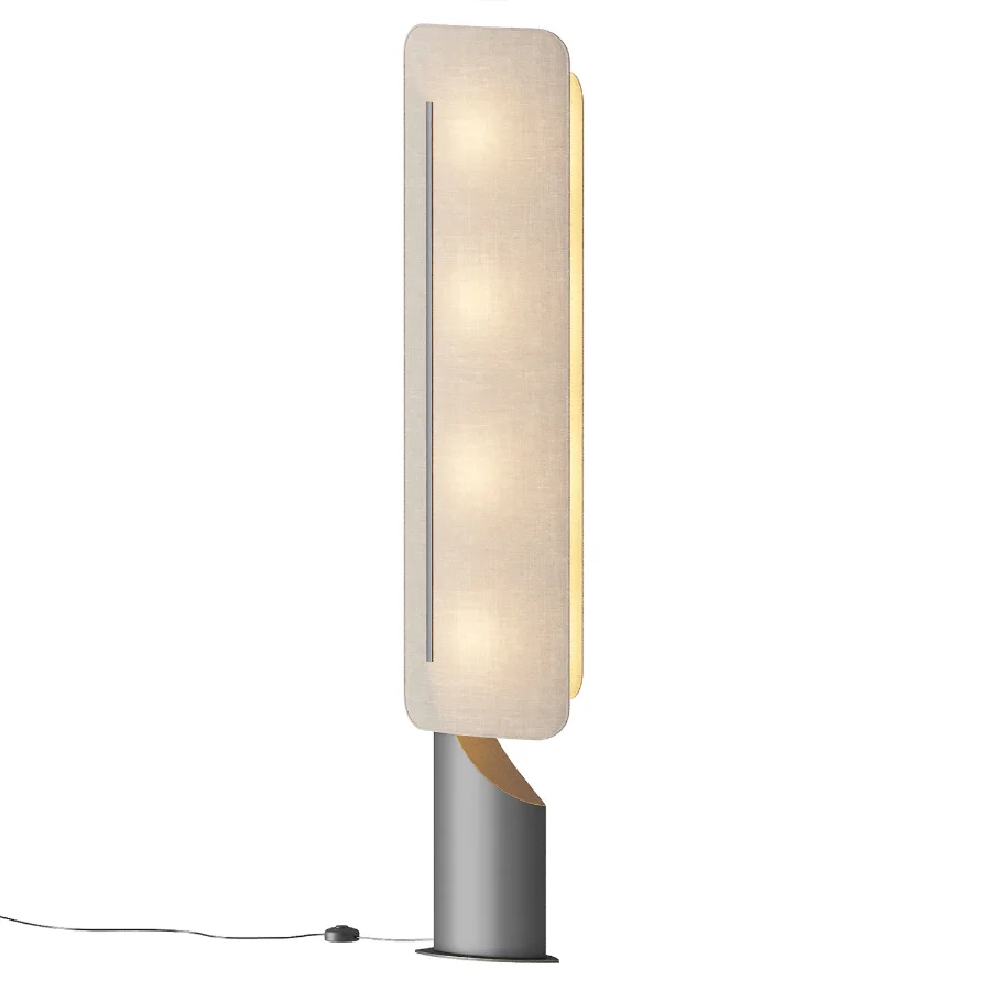 Barrier Linen Floor Lamp - Image 1