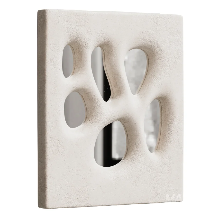 Abstract Hole Wall Art Mirror - Image 2