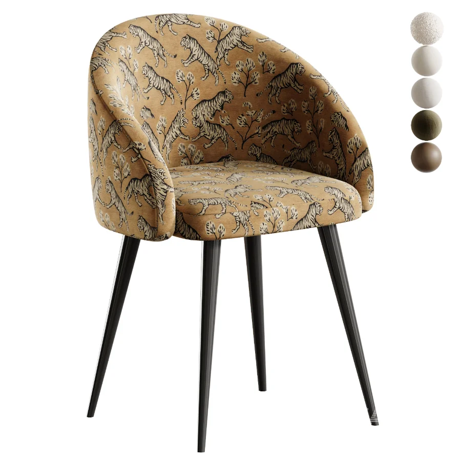 Boucle chair grey prostohome - Image 1
