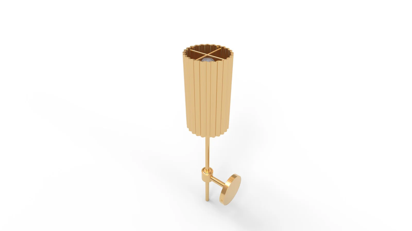 FLUTED GOLD WALL SCONCE - Image 7