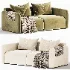 Straight sofa Kartos Velvet by divan - Thumbnail 3