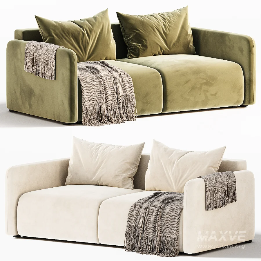 Straight sofa Kartos Velvet by divan - Image 3