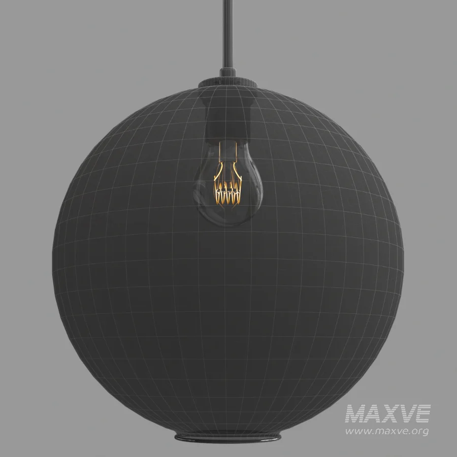 Sculptural Glass Globe Pendant - Image 2