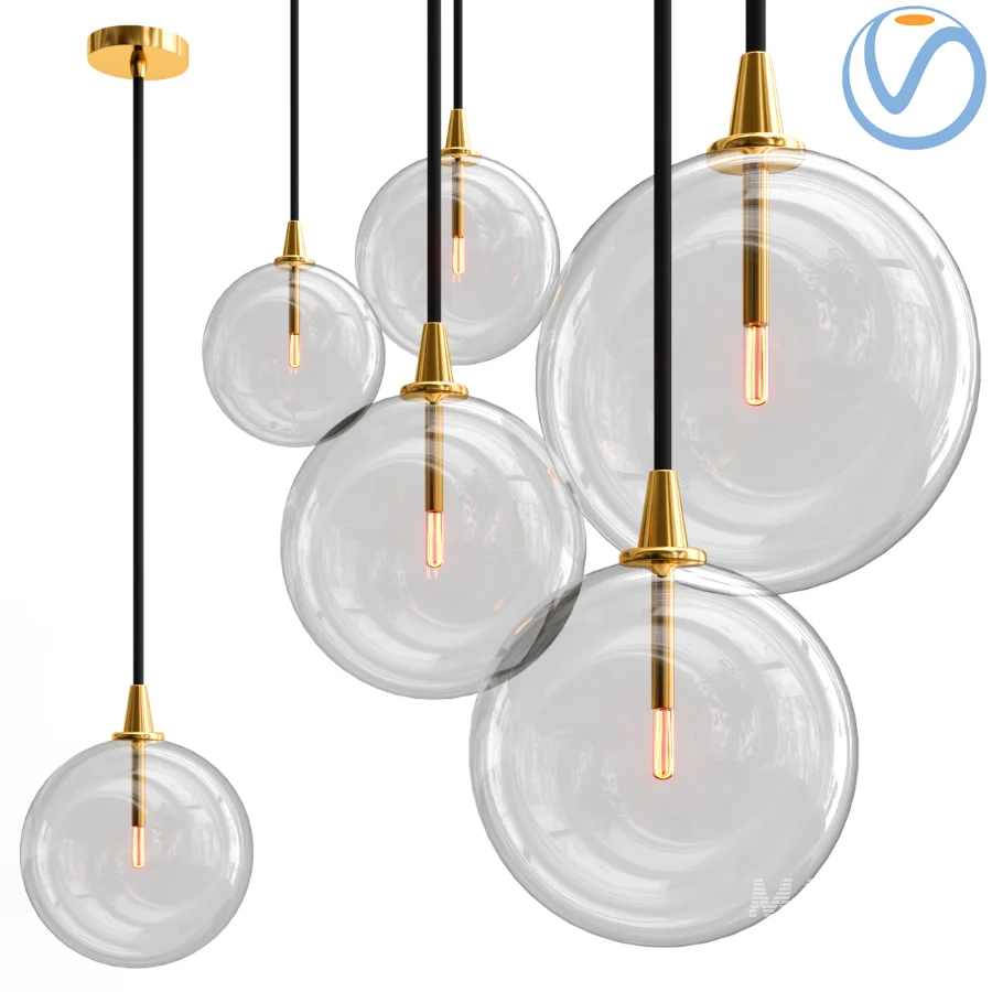 GLASS GLOBE PENDANT LAMP - Image 2