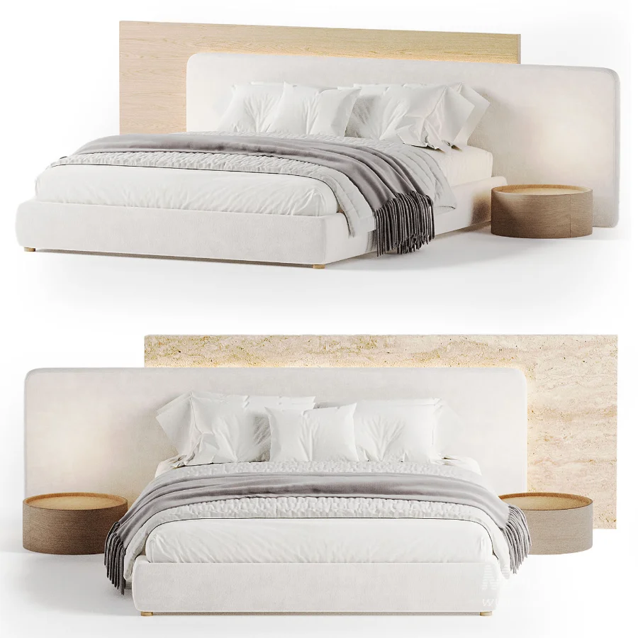 Modern Double Bed 04 - Image 6