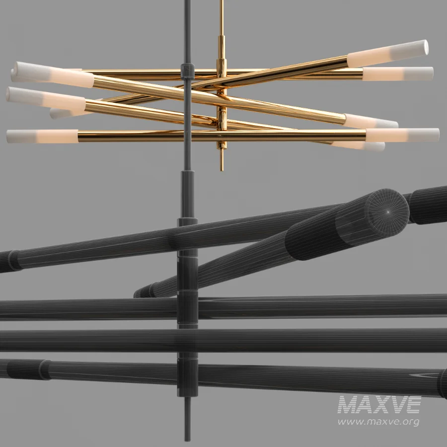 Rousseau Articulating LED Chandelier - Image 2
